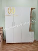 TỦ QUẦN ÁO 1m6 x 2m x 54 GỖ MDF